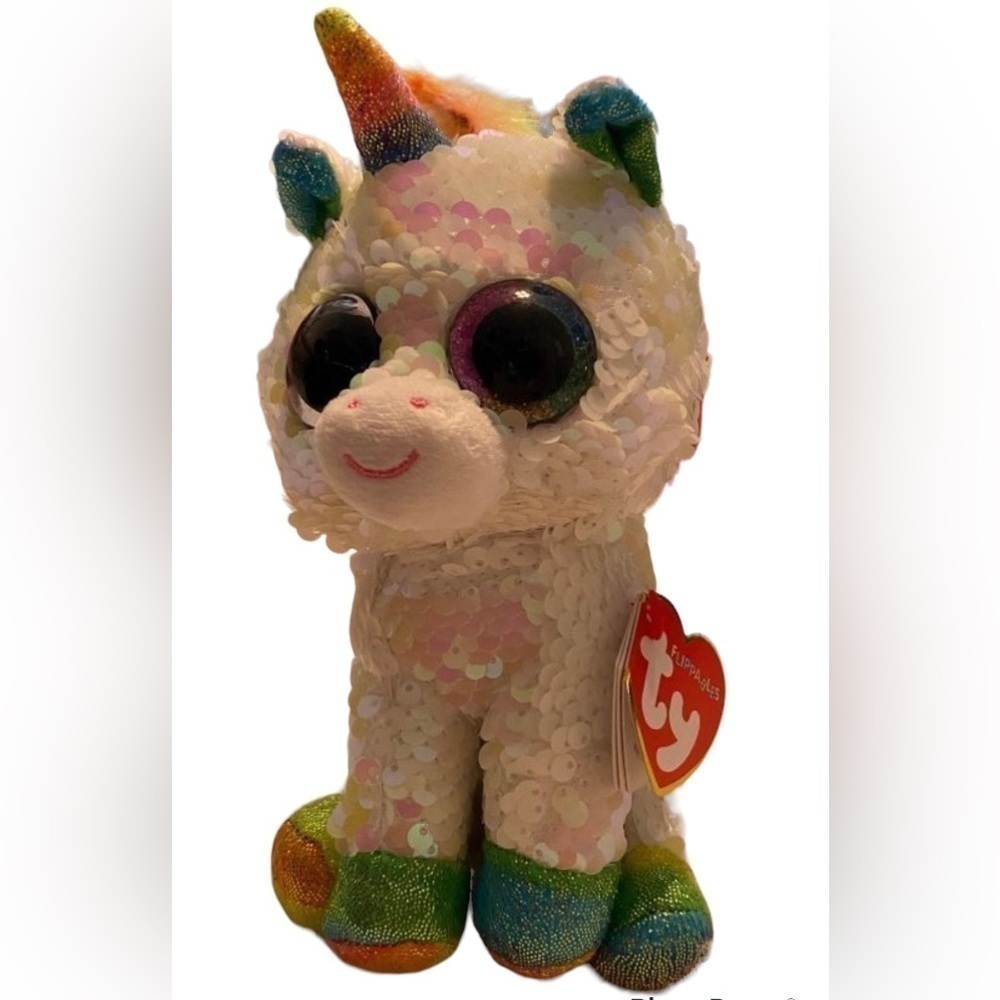 TY FLIPPABLES - PIXY - Sequin Rainbow Unicorn